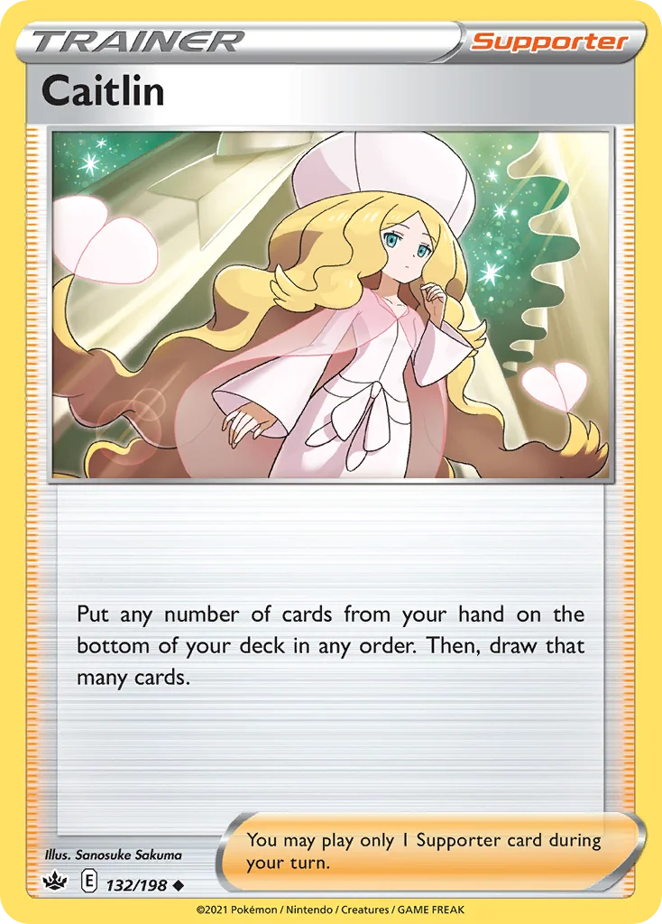 Caitlin 132 Chilling Reign Pokemon Card