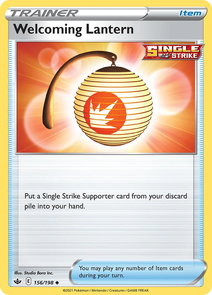 Welcoming Lantern 156 Chilling Reign Pokemon Card