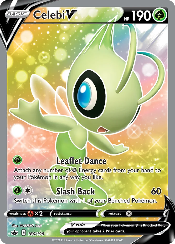 Celebi V 160 Chilling Reign Pokemon Card