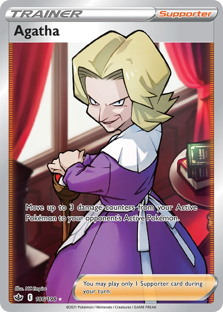 Agatha 186 Chilling Reign Pokemon Card