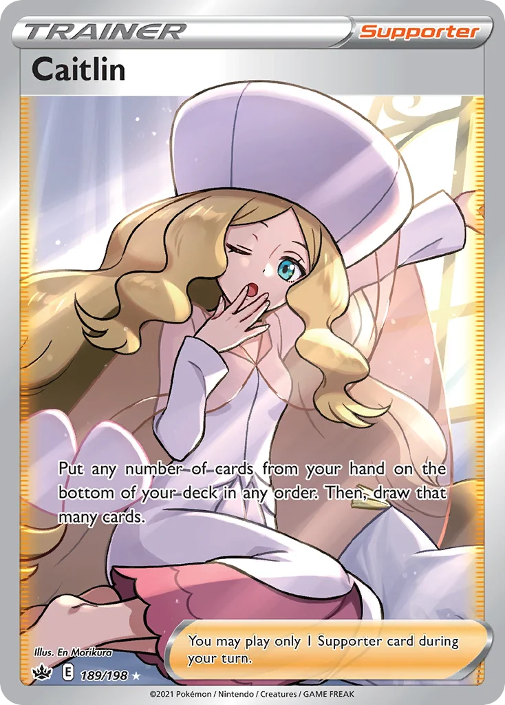 Caitlin 189 Chilling Reign Pokemon Card