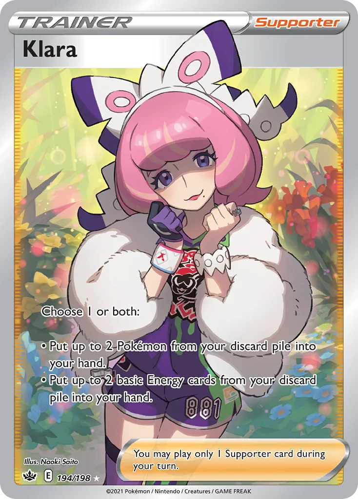 Klara 194 Chilling Reign Pokemon Card