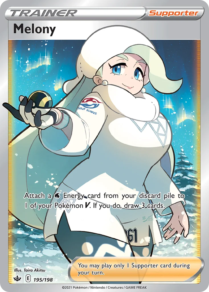 Melony 195 Chilling Reign Pokemon Card