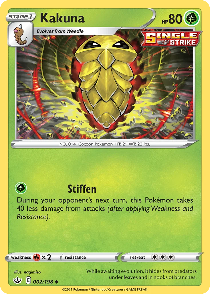 Kakuna 002 Chilling Reign Pokemon Card