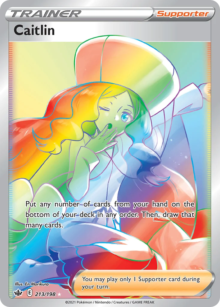 Caitlin 213 Chilling Reign Pokemon Card