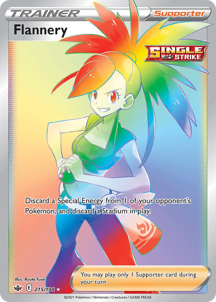 Flannery 215 Chilling Reign Pokemon Card