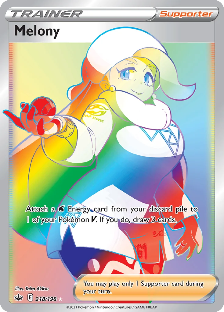 Melony 218 Chilling Reign Pokemon Card
