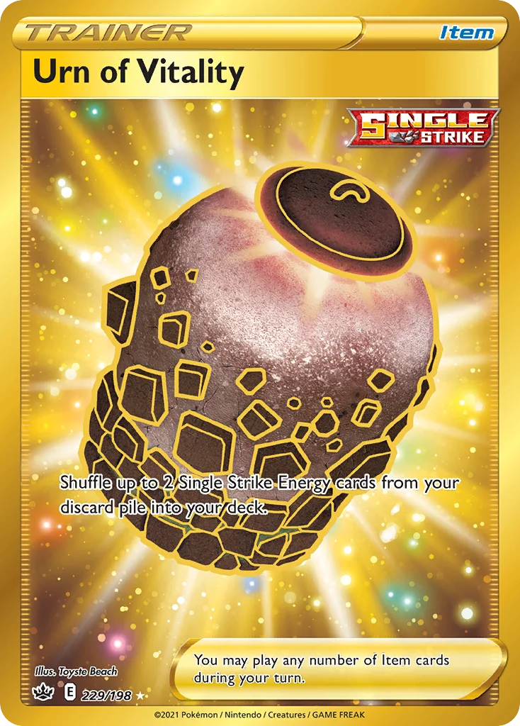 Urn of Vitality 229 Chilling Reign Pokemon Card