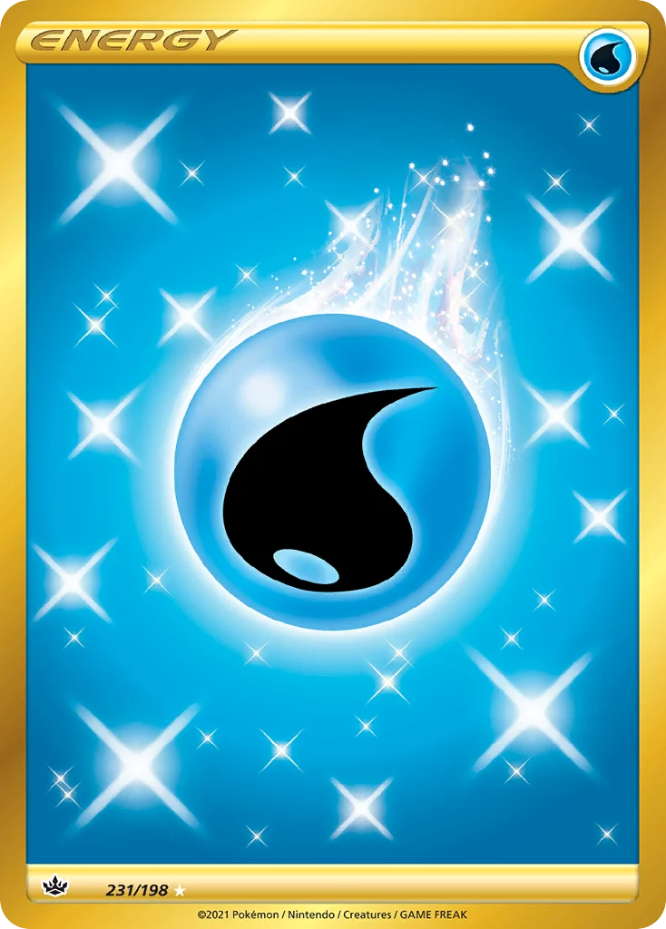 Water Energy 231 Chilling Reign Pokemon Card