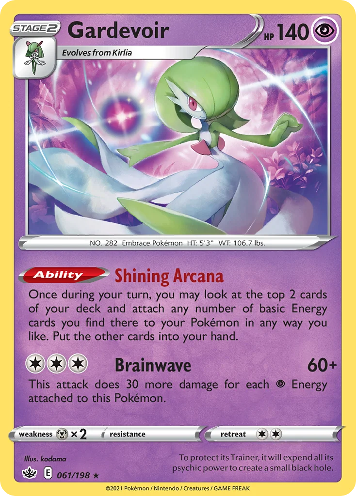 Gardevoir 061 Chilling Reign Pokemon Card