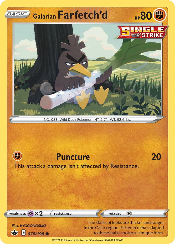 Galarian Farfetch'd 078 Chilling Reign