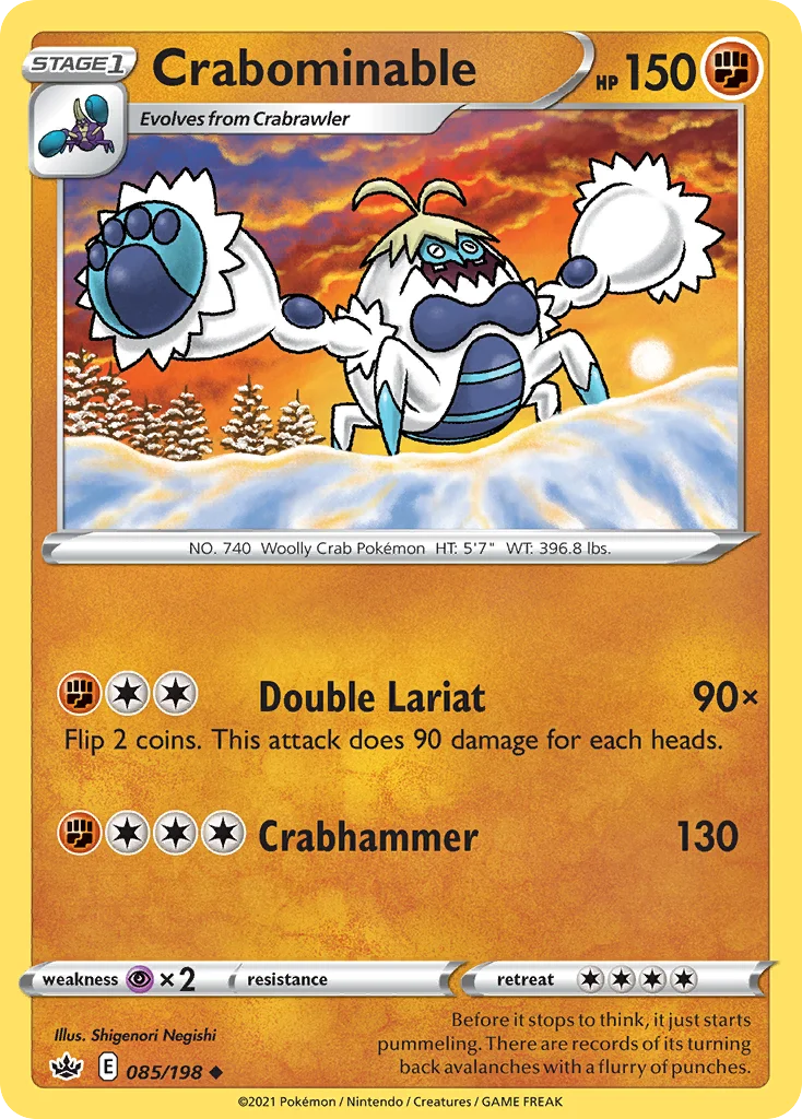 Crabominable 085 Chilling Reign Pokemon Card