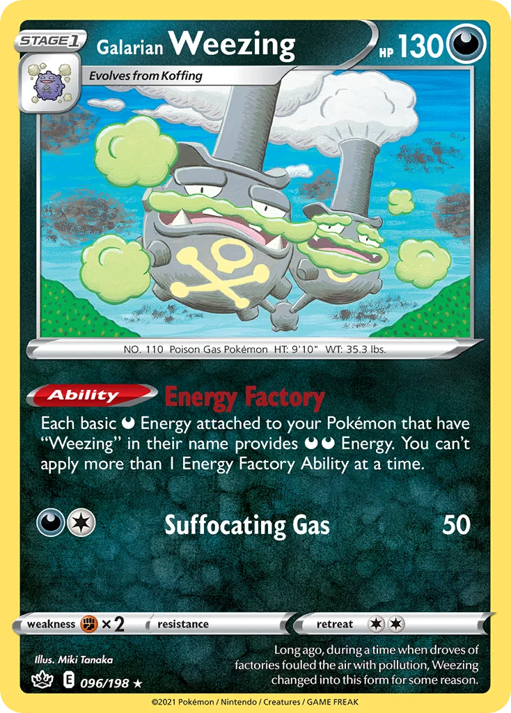 Galarian Weezing 096 Chilling Reign