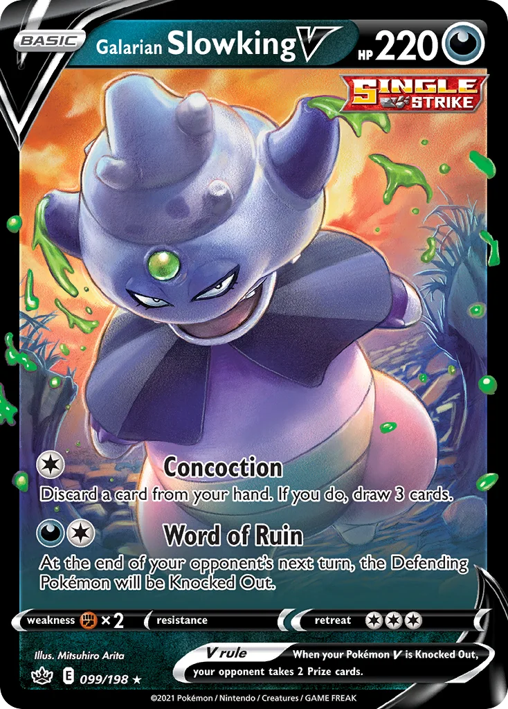 Galarian Slowking V 099 Chilling Reign