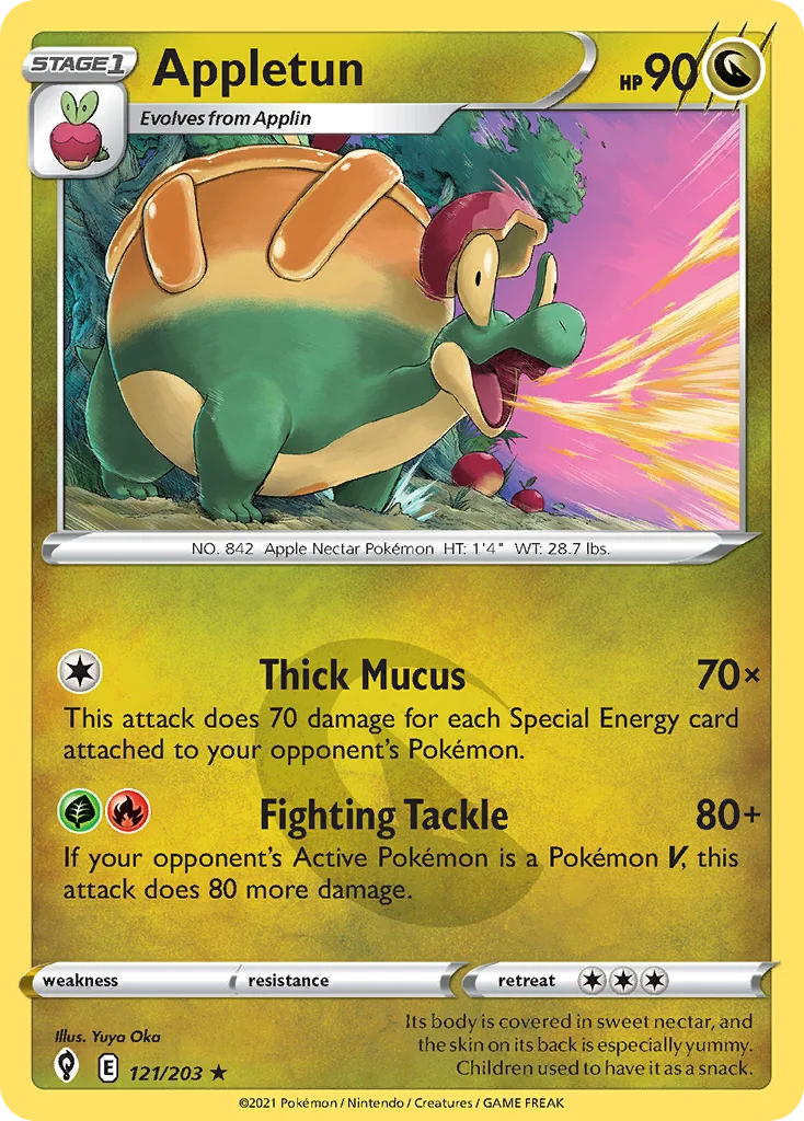 Appletun 121 Evolving Skies Pokemon Card
