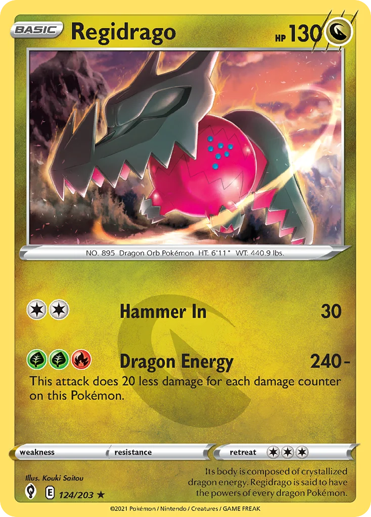 Regidrago 124 Evolving Skies Pokemon Card