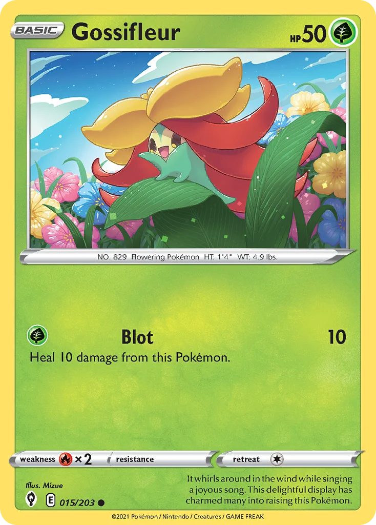 Gossifleur 015 Evolving Skies Pokemon Card