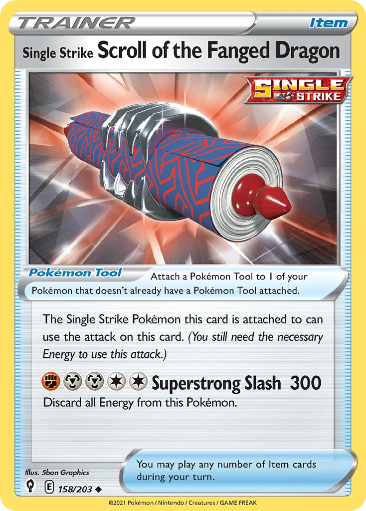 Single Strike Scroll of the Fanged Dragon 158 Evolving Skies