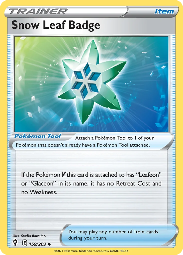 Snow Leaf Badge 159 Evolving Skies