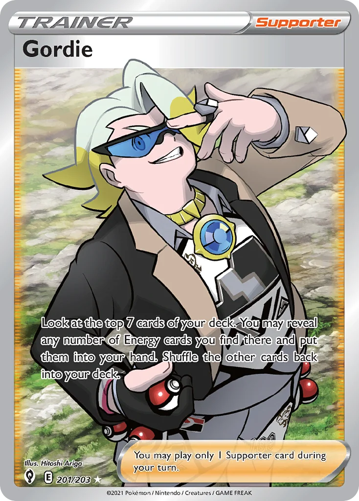 Gordie 201 Evolving Skies Pokemon Card