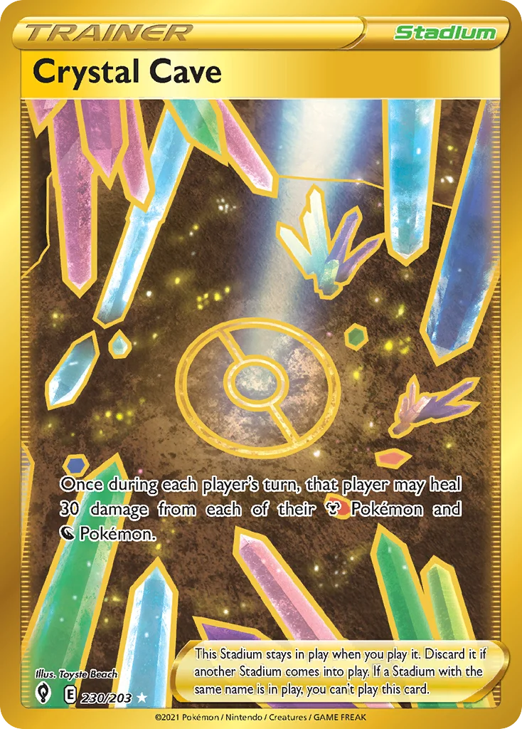 Crystal Cave 230 Evolving Skies Pokemon Card