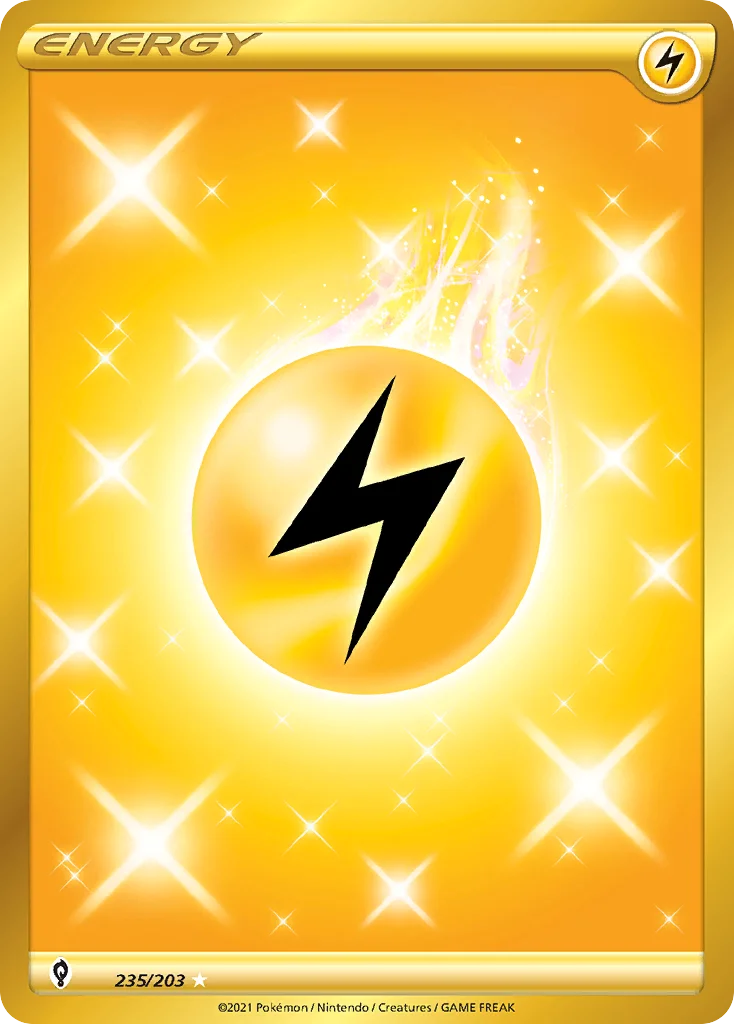 Lightning Energy 235 Evolving Skies Pokemon Card