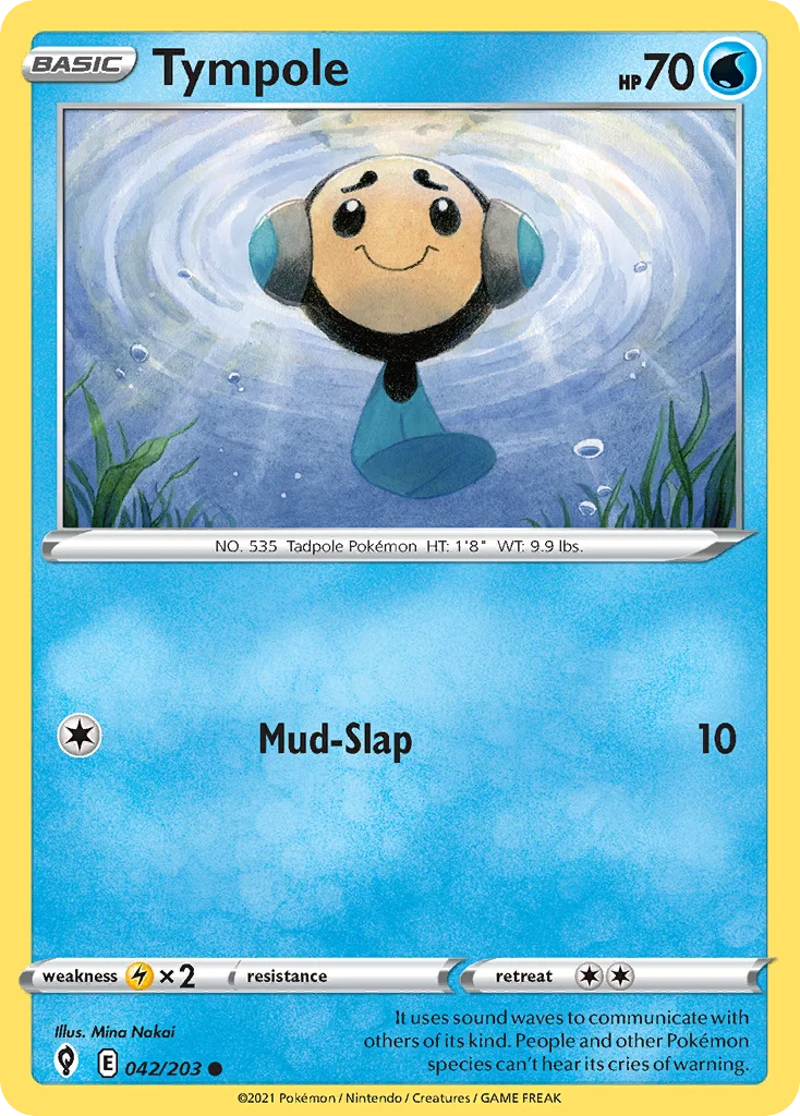 Tympole 042 Evolving Skies Pokemon Card