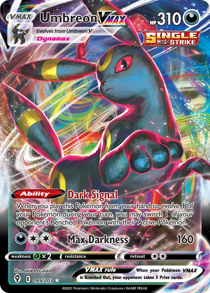 Umbreon VMAX 095 Evolving Skies Pokemon Card