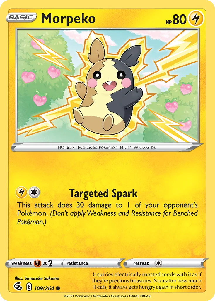Morpeko 109 Fusion Strike Pokemon Card