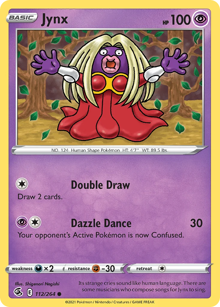 Jynx 112 Fusion Strike Pokemon Card