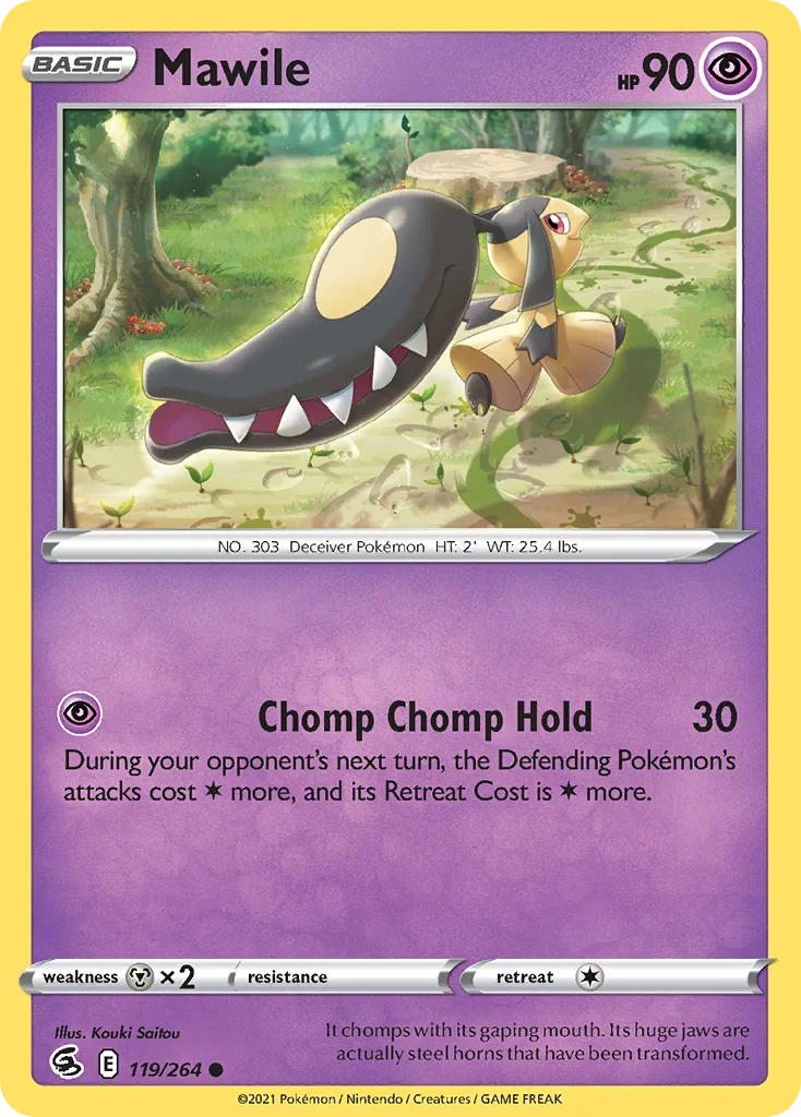 Mawile 119 Fusion Strike Pokemon Card