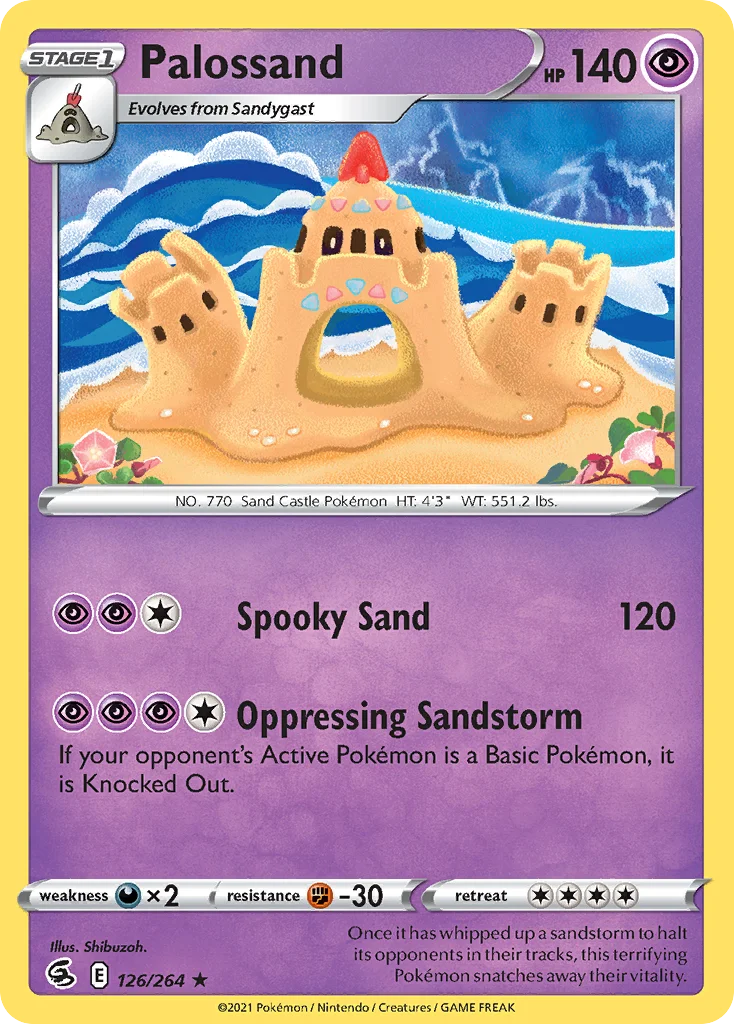 Palossand 126 Fusion Strike Pokemon Card