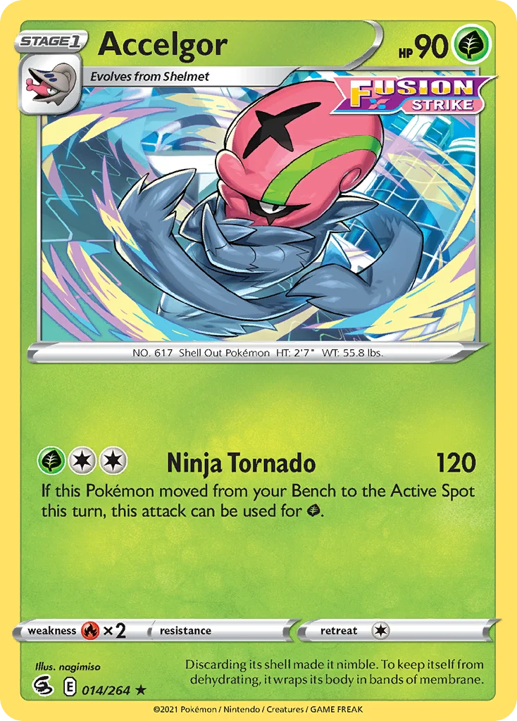 Accelgor 014 Fusion Strike Pokemon Card