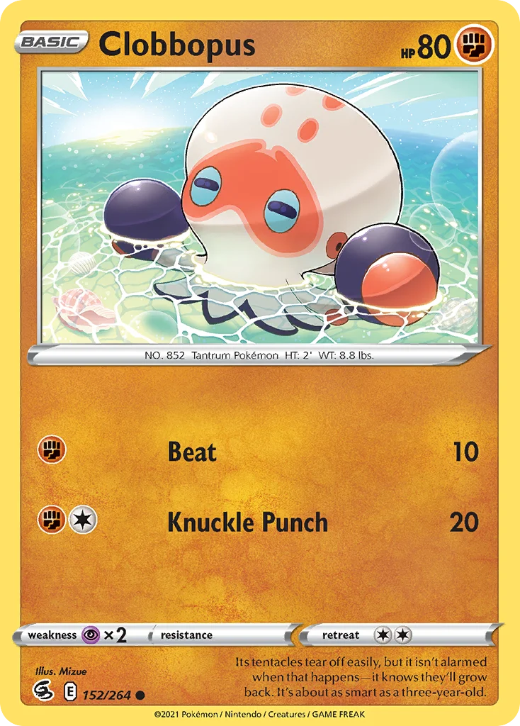 Clobbopus 152 Fusion Strike Pokemon Card