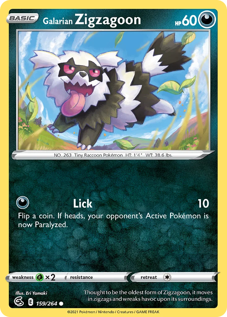 Galarian Zigzagoon 159 Fusion Strike
