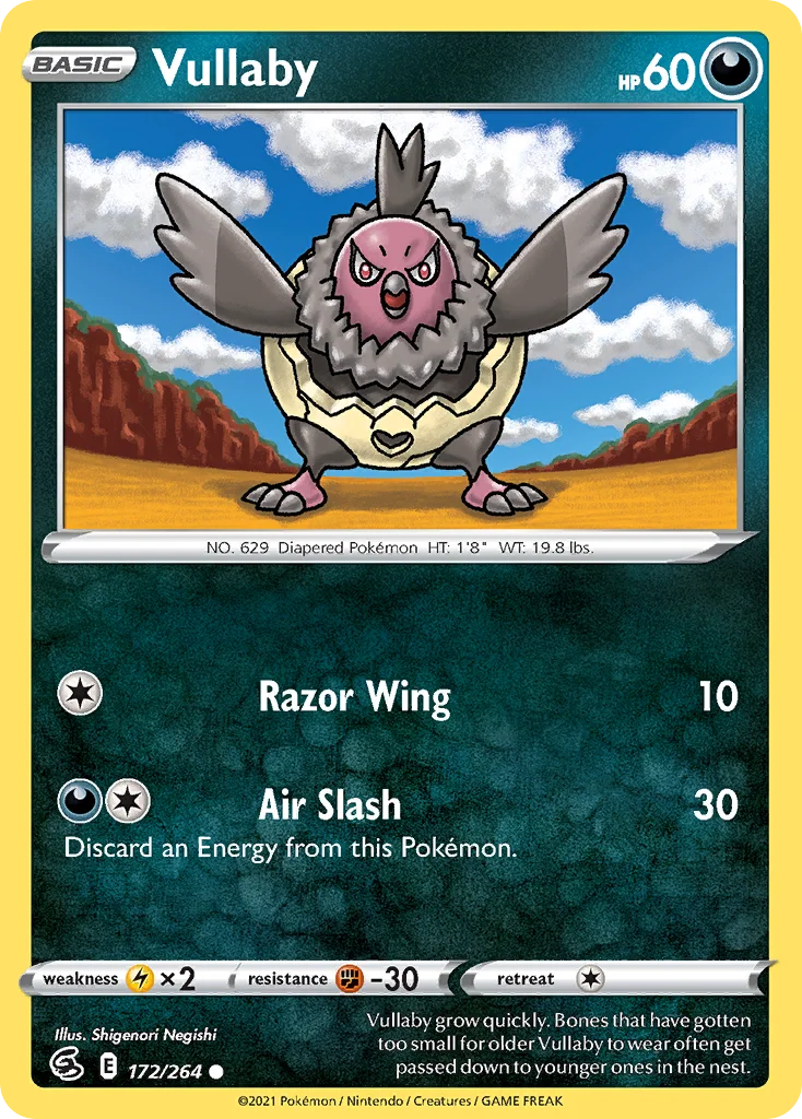 Vullaby 172 Fusion Strike Pokemon Card