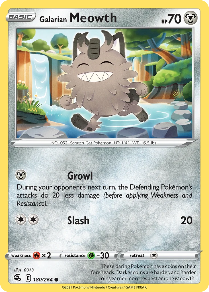 Galarian Meowth 180 Fusion Strike
