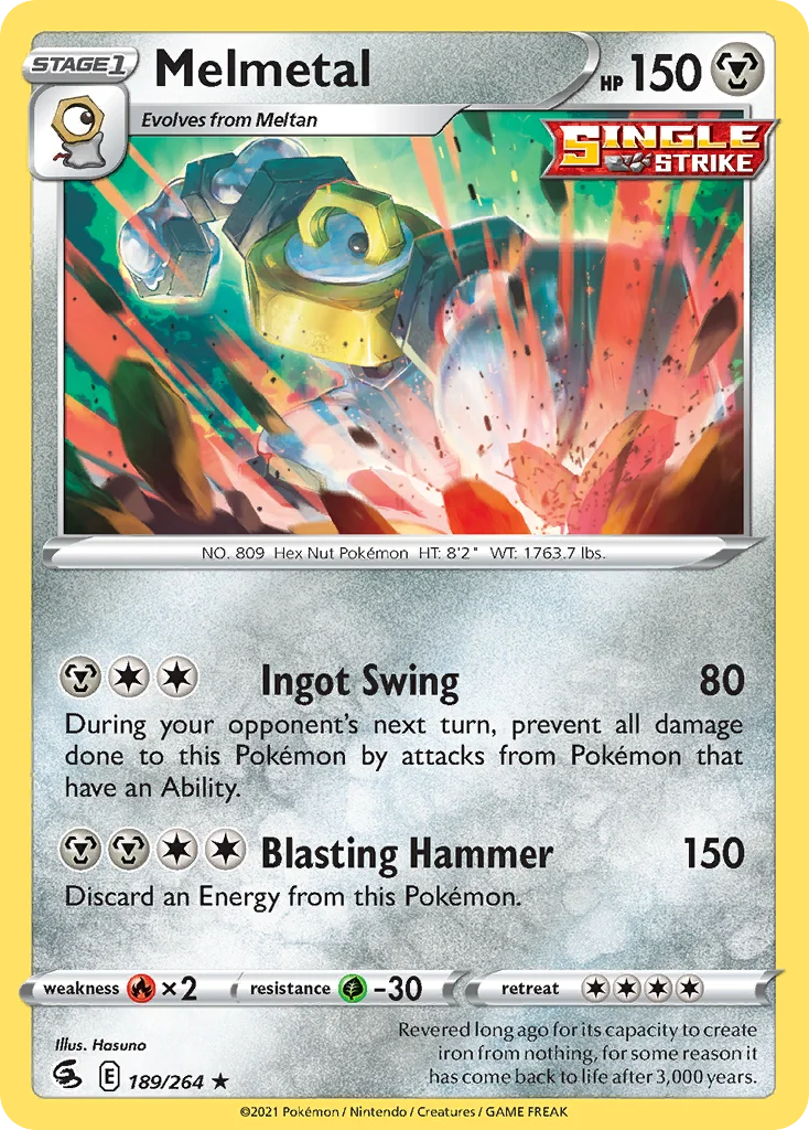 Melmetal 189 Fusion Strike Pokemon Card
