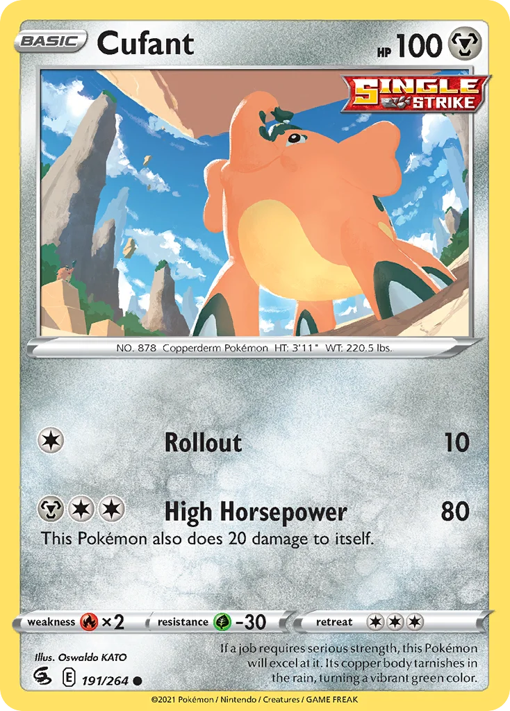 Cufant 191 Fusion Strike Pokemon Card