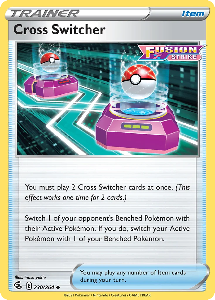 Cross Switcher 230 Fusion Strike Pokemon Card