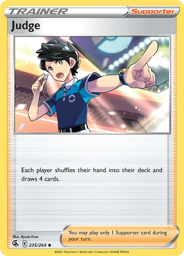 Judge 235 Fusion Strike Pokemon Card