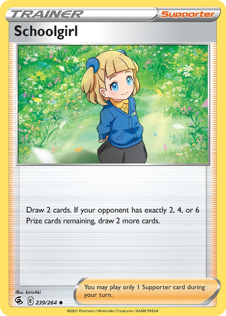 Schoolgirl 239 Fusion Strike Pokemon Card