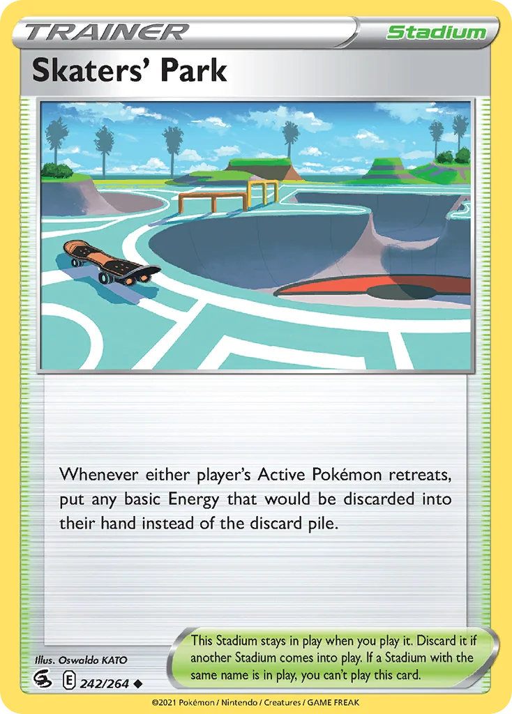 Skaters' Park 242 Fusion Strike Pokemon Card