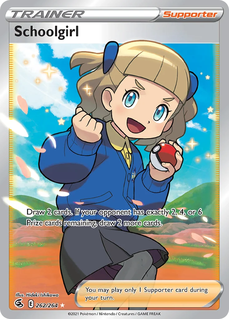 Schoolgirl 262 Fusion Strike Pokemon Card