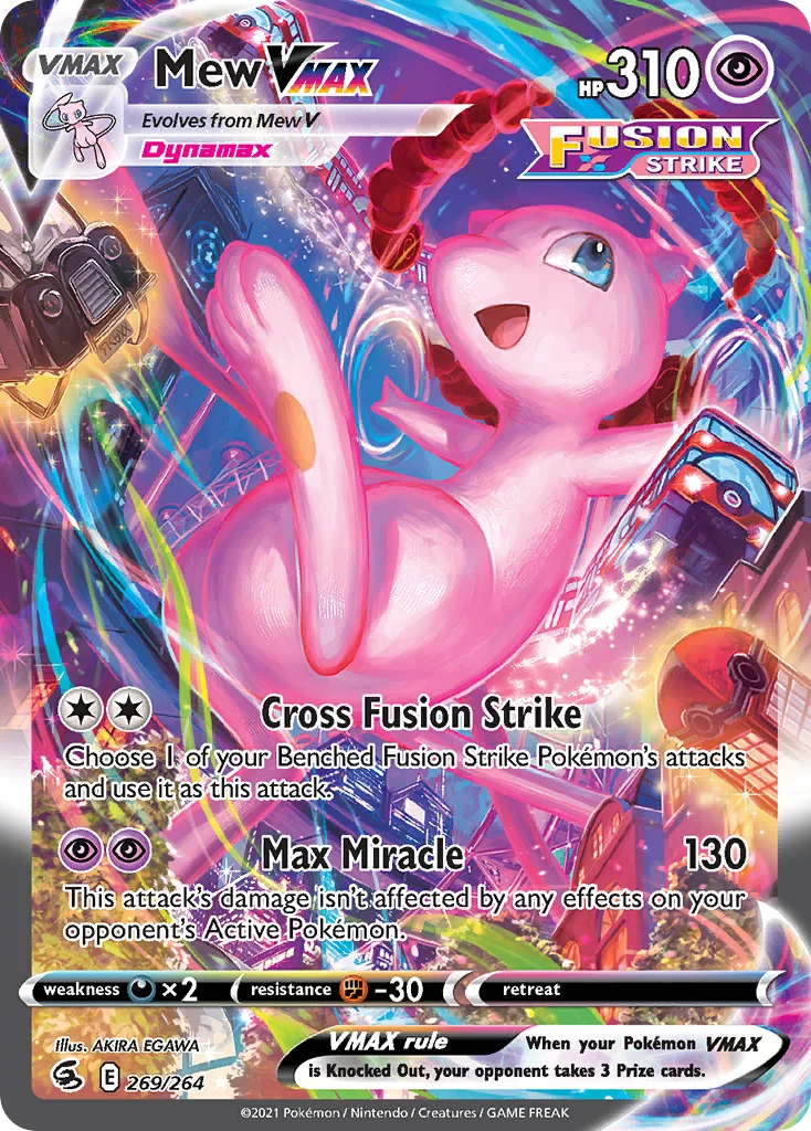 Mew VMAX 269 Fusion Strike Pokemon Card