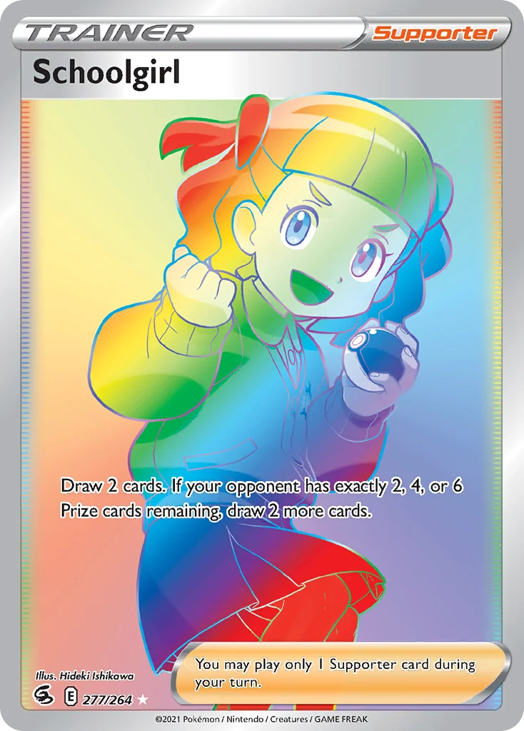 Schoolgirl 277 Fusion Strike Pokemon Card