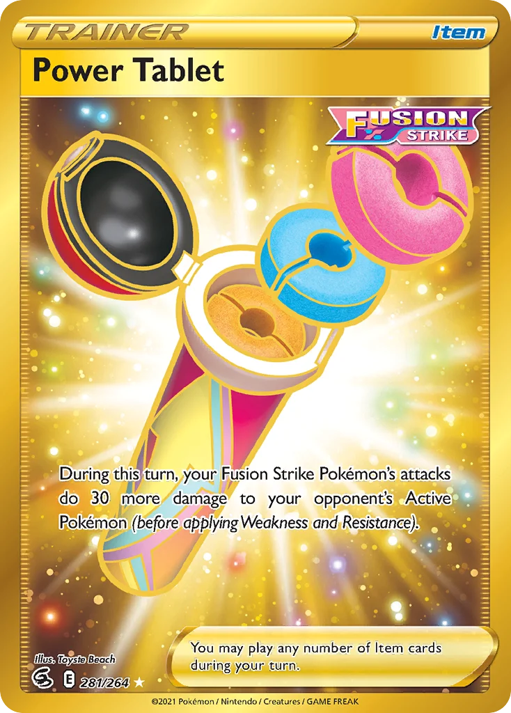 Power Tablet 281 Fusion Strike Pokemon Card