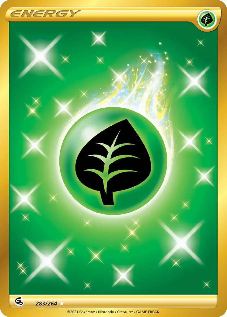 Grass Energy 283 Fusion Strike Pokemon Card