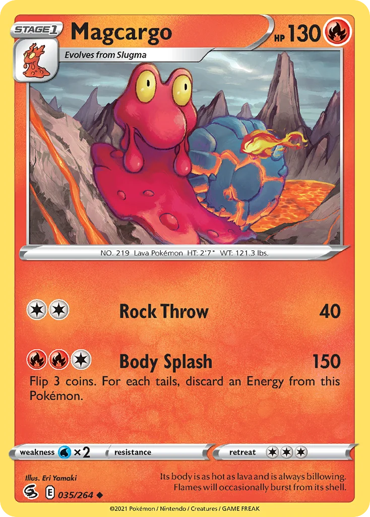 Magcargo 035 Fusion Strike Pokemon Card