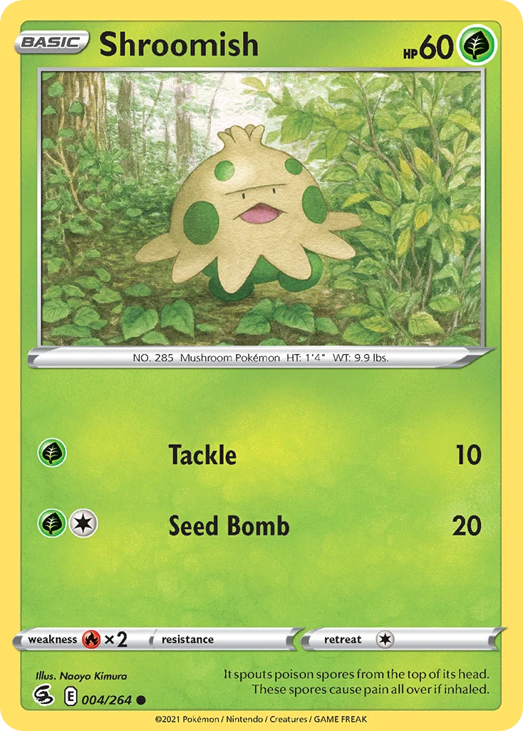 Shroomish 004 Fusion Strike Pokemon Card